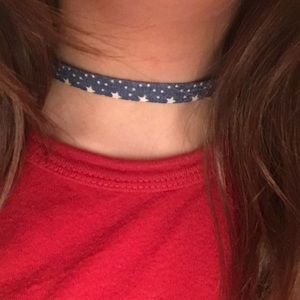 super cute denim chockers!!